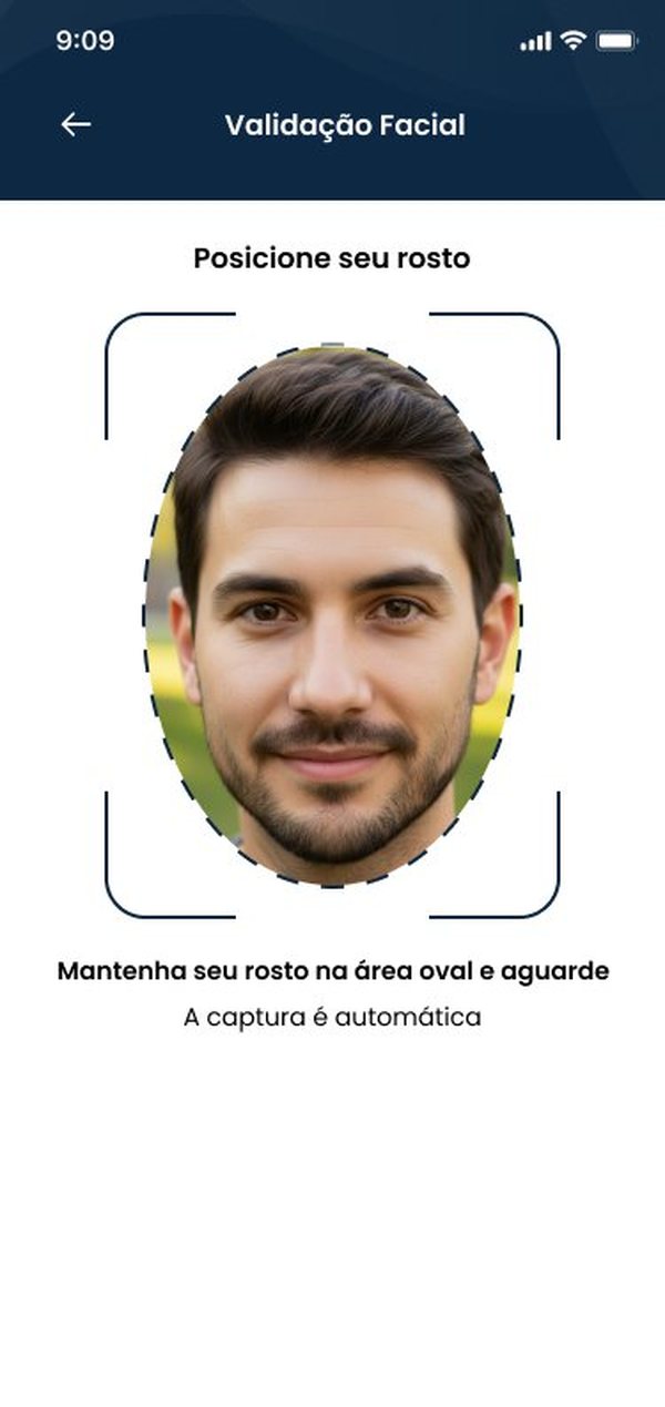 Tela de validação facial do TodoJud